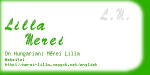lilla merei business card